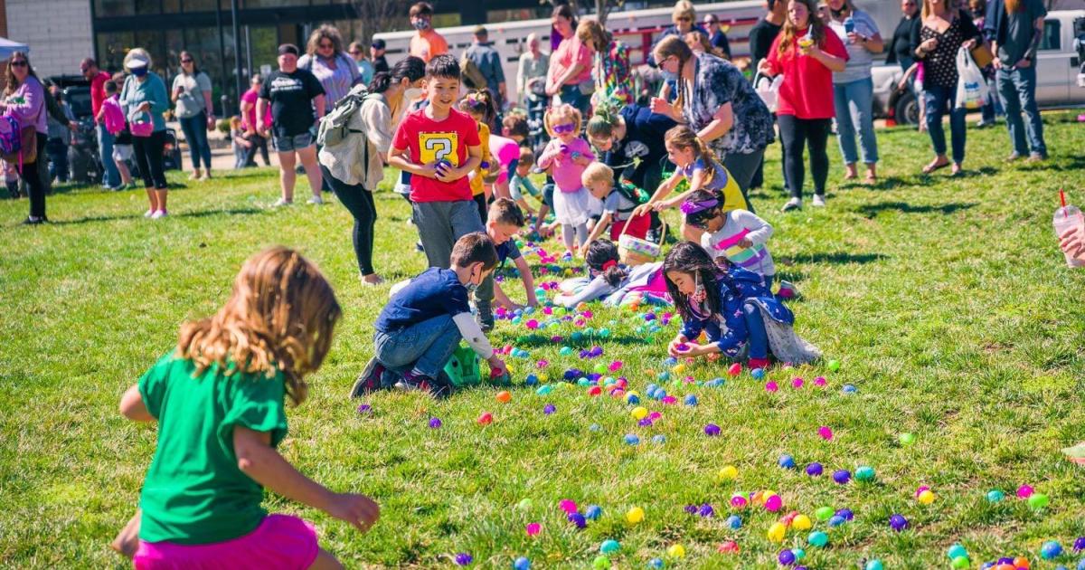 Easter egg hunt at Austin Landing