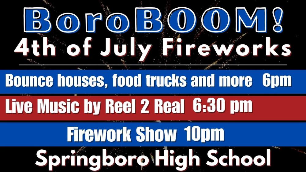 2026 Springboro July 4th - Boro Boom! - poster