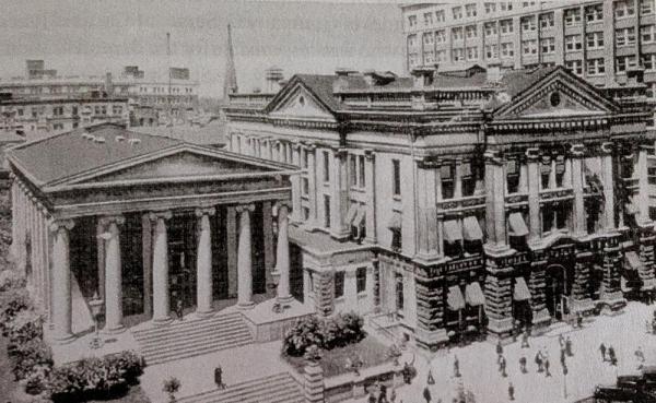 Dayton’s Old 1850 Courthouse & 1884 Courthouse side by side - copyright Curt Dalton