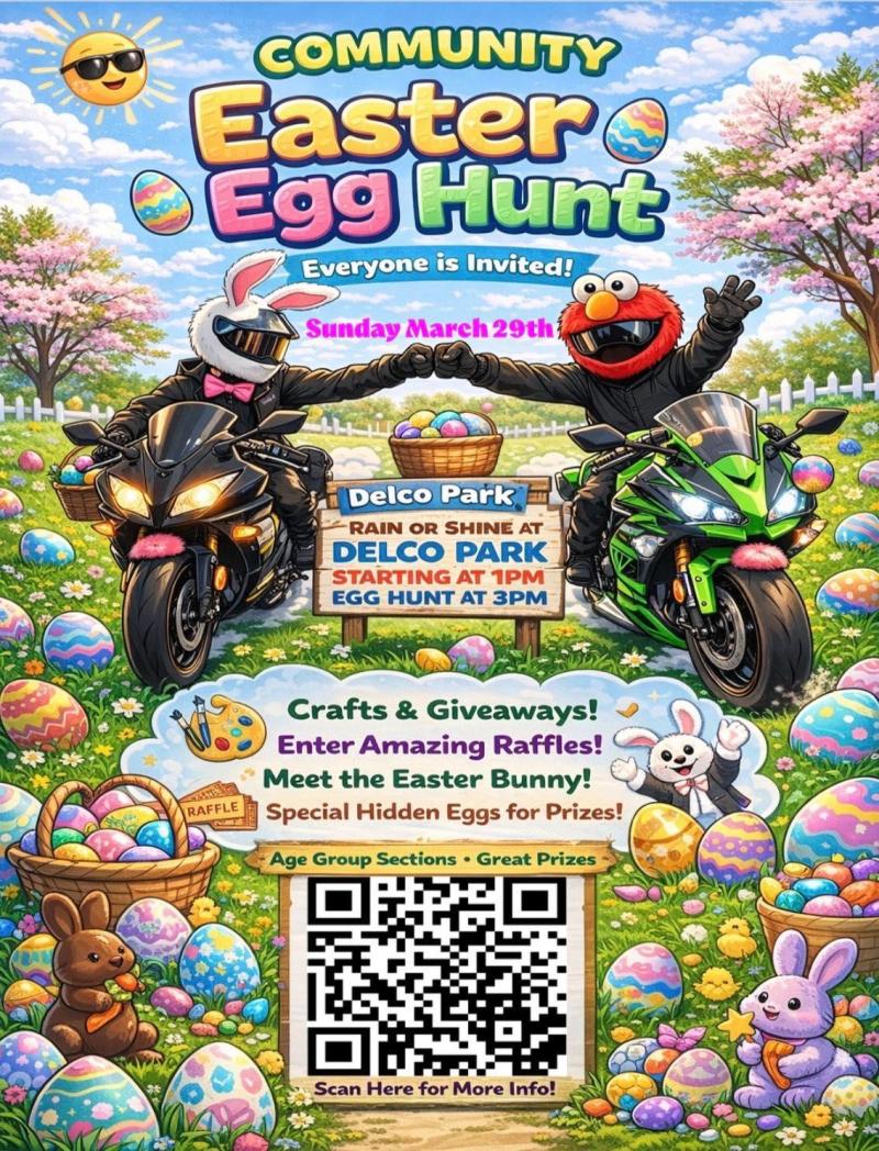Community Easter Egg Hunt at Delco Park